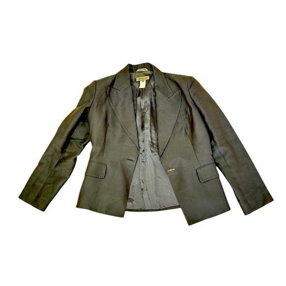 Les Copains made in Italy lined fine wool Blazer Jacket blue lightweight eu 46 - Picture 3 of 10